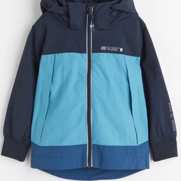 H&M Boys Block-coloured Windbreaker Jacket - Picture 2 of 4